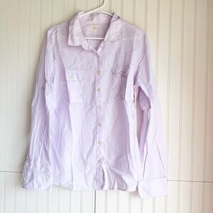 J. Crew Size M light purple women’s The perfect Shirt Casual Button Down Top